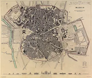 Antiquarian: Map of Madrid 1831