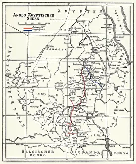 Bernatziks: Map with marked route of Hugo Adolf Bernatzik's