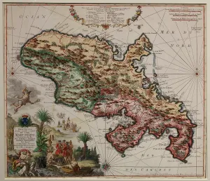 Chatillon: Map of Martinique, Musee d'Aquitaine, Bordeaux