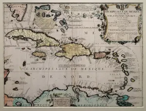 Chatillon: Map of the Mexican Archipelago, Musee d'Aquitaine