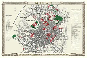 Bradshaw: Map of Milan