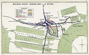Links: Map, Millwall Docks (Harrow Lane) and Poplar, East London