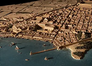 Vault: Map model, Antiga Audiencia, Tarragona, Catalonia, Spain