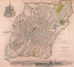 Diffusion: Map of Moscow - 1844