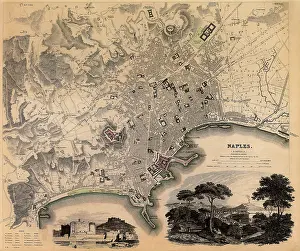 Antiquarian: Map of Naples 1835