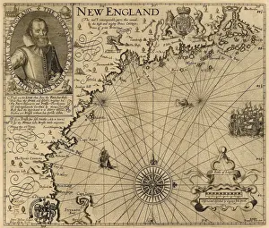Algonquin: Map of New England accompanied Captain John