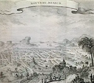 1625: Map of New Mexico. 17th century