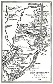 1656: Map of New Netherlands