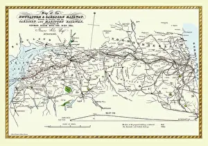 Map of the Newcastle and Carlisle Railway