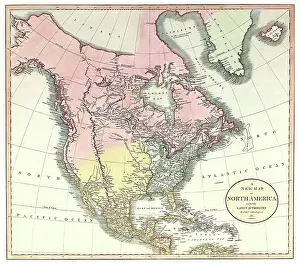 Antiquarian: Map of North America 1811
