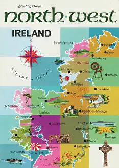 Enniskillen: Map of North West Ireland