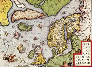 Greenland: Map of Northern Europe 1570