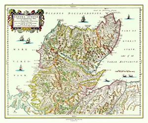 Shields: Map of Northern Scotland by Johan Blaeu