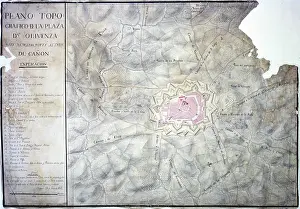 Environs: Map of Olivenza