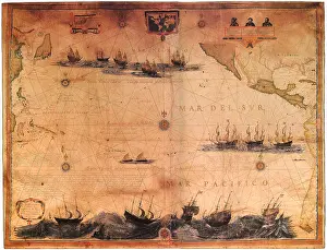 Cartographer: Map of the Pacific 1622