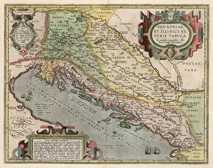Illyria: Map of Pannonia and Illyria. By Abraham