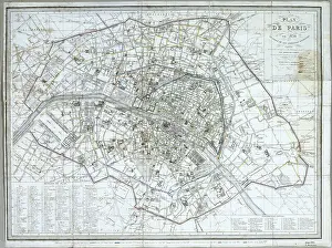 Tardieu: Map of Paris in 1838