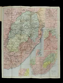 Ambulance: Map of parts of South Africa, 1900