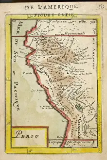 Equator: Map of Peru - 1683 - Mallet