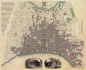 Antiquarian: Map of Philadelphia 1840