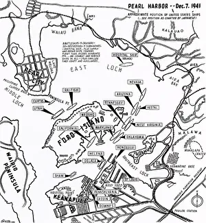 Conflicting: Map with Positions of Us Navy Ships as Charted by