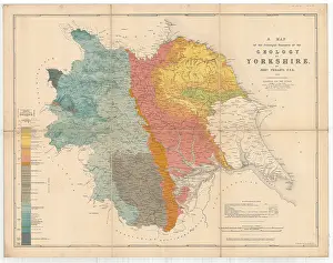 1853: A Map of the Principal Features of the Geology of Yorkshire