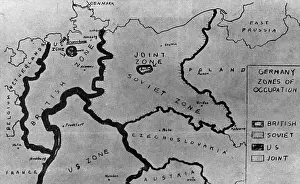 Proposal: Map proposal for the zone division of Germany in 1945