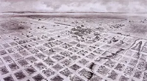 Map of Quanah, Texas 1890