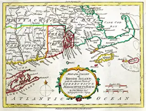 Marthas: Map of Rhode Island, Connecticut, Marthas Vineyard