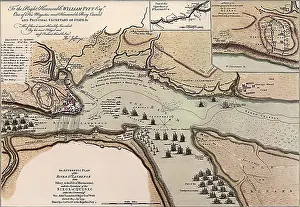 1760: Map of the River St. Laurence, Canada 1760