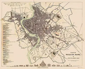 Antiquarian: Map of Rome 1830