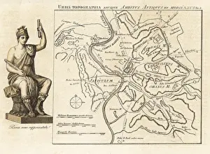 Corsi: Map of Rome - ancient and modern topography