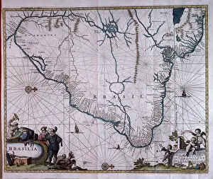 1704: MAP/S AMERICA/BRAZIL 18C
