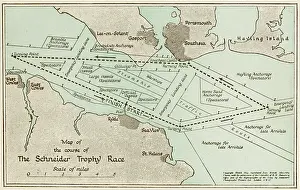 Boothman: Map - Schneider Trophy Air Race 1931