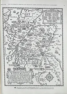 Humourous: Map of Scottish Car Rally