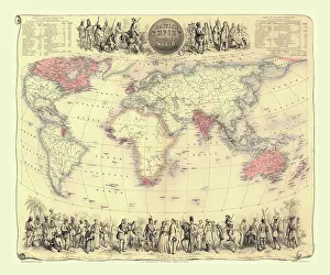 Bartholomew: Map showing the British Empire througout the World