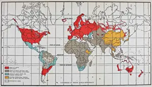 Stoddard: Map showing the Categories of White World Supremacy