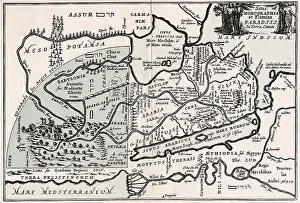 1678: Map showing supposed location of Paradise. Garden