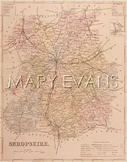 Salop: MAP/SHROPSHIRE/SALOP