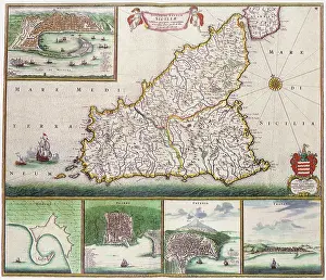 Treks: Map of Sicily 1670