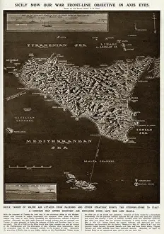 Focal: Map of Sicily by G. H. Davis