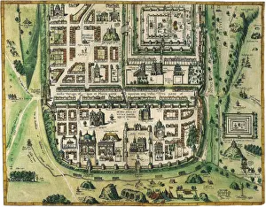 1612: Map of Sixteenth-Century Jerusalem 1612