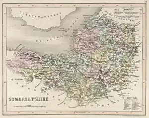 C1857: Map - Somerset circa 1857