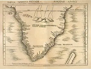 Ptolemy: Map of South Africa 1513