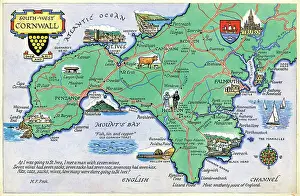 South West: Map - South-west Cornwall