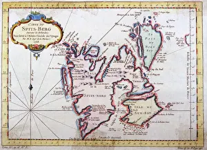 Spitzbergen: Map of Spitsbergen, Norway