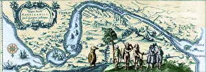 Circumnavigation: Map of the Strait of Magellan, 1619