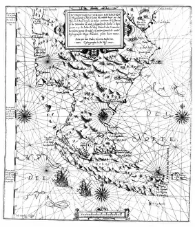Circumnavigation: Map of the Strait of Magellan, 1621