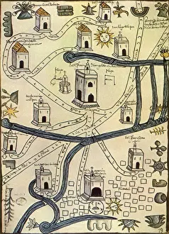 Hoof: Map with Streams, Churches 1577