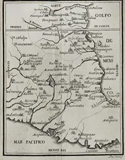 Cortes: Map of the territory of New Spain